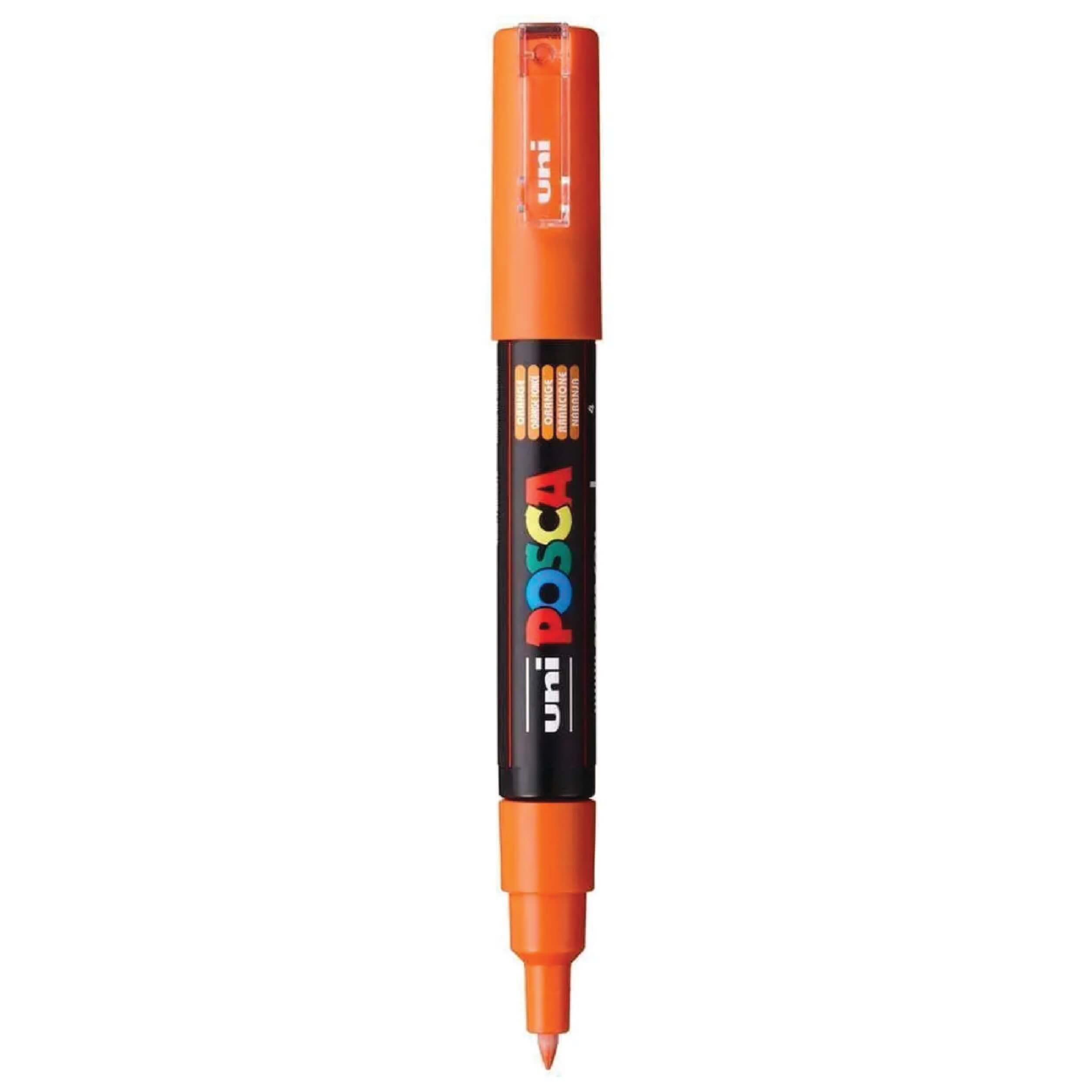 Marker Extra Fine Cone Tip 0.7-1.0mm Orange POSCA Uni